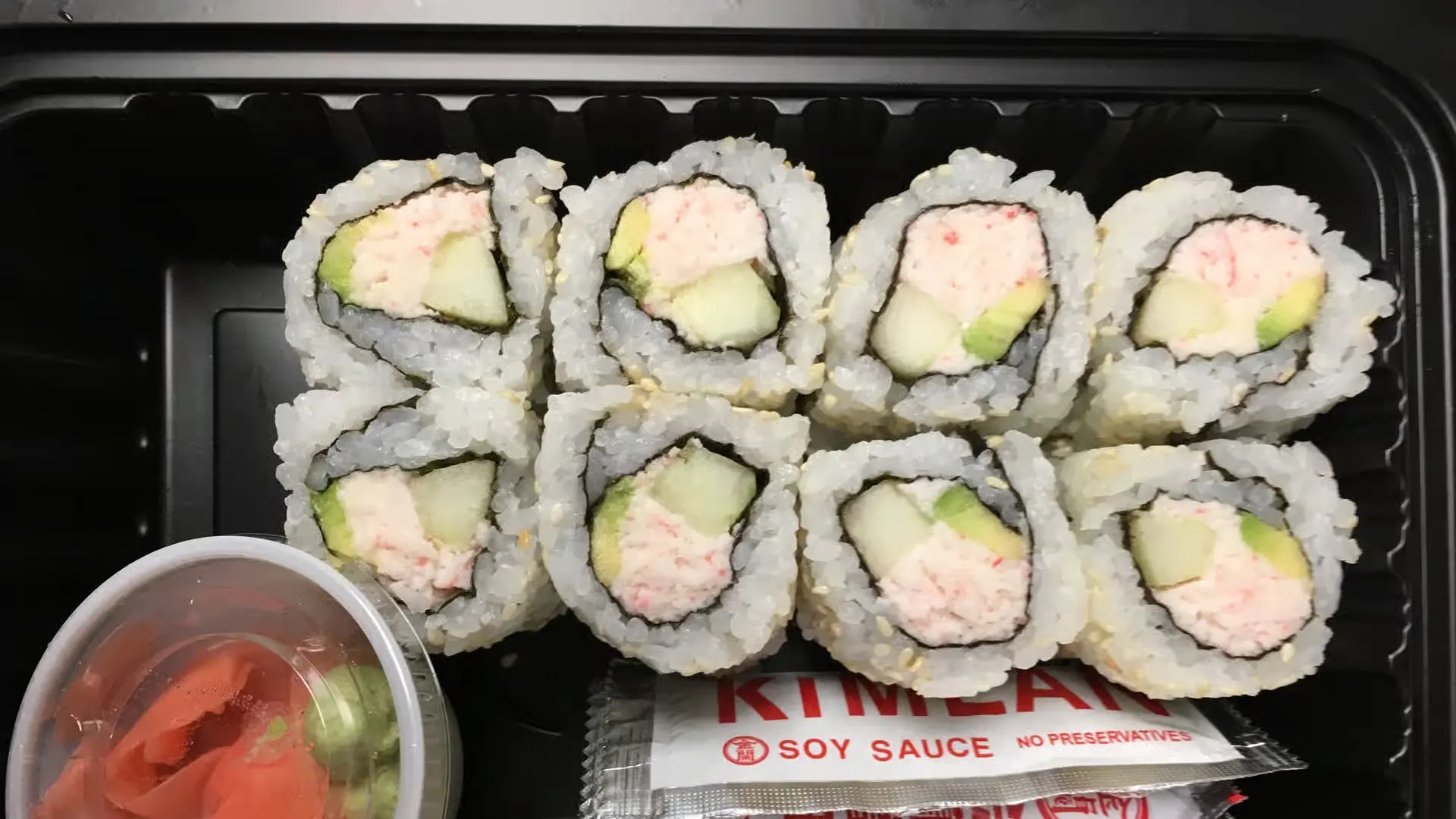 California Sushi Rolls - Crab and avocado - filled sushi rolls at Senryyo, a Asian Fusion Restaurant in Lawrence