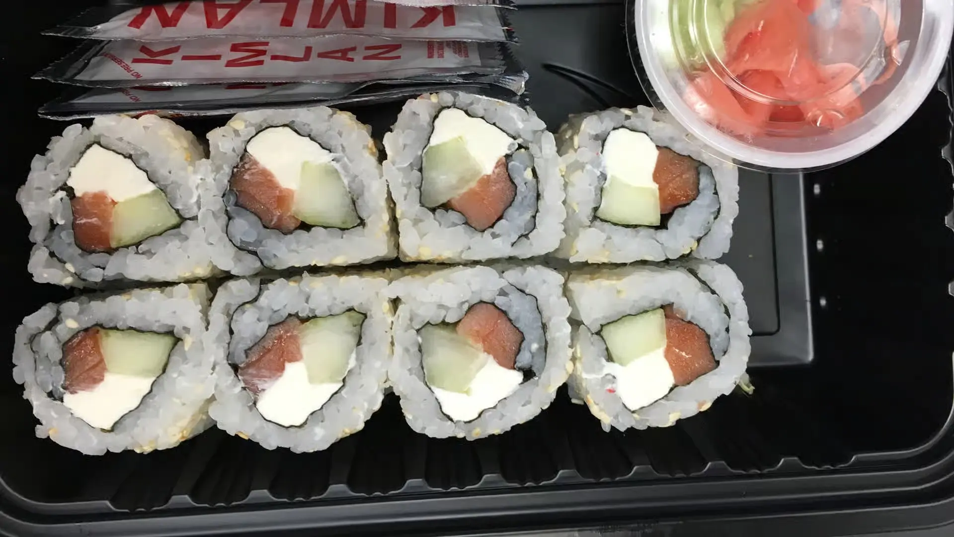 Philadelphia Sushi Rolls - Salmon, cream cheese sushi rolls at Senryyo, a Asian Fusion Restaurant in Lawrence